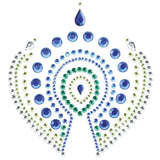 Bijoux Indscrets Flamboyant Body Jewelery Blue and Green - Save 20% - and - Sale United Kingdom Stoke-on-trent