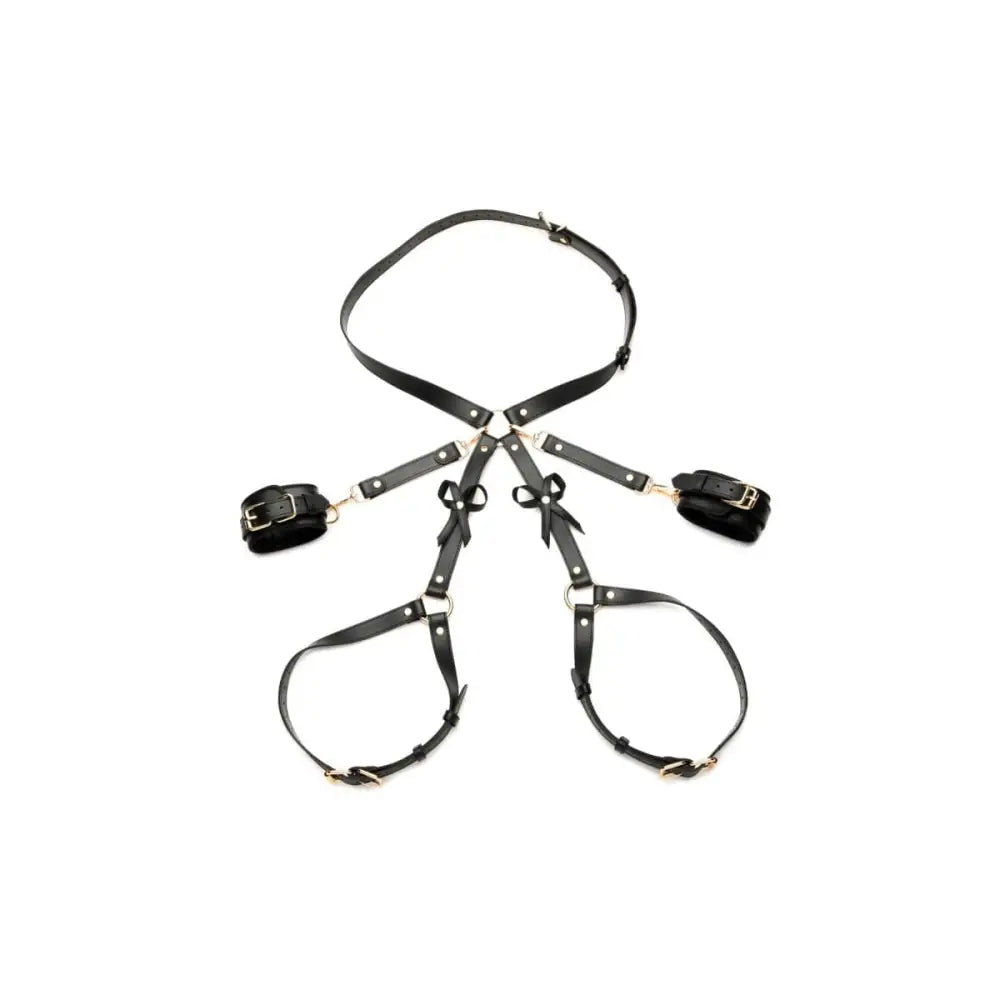 Black Bondage Harness W/ Bows Xl/2xl - Save 25% - W/ Xl/2xl - Fast Shipping - Sale United Kingdom Stoke-on-trent