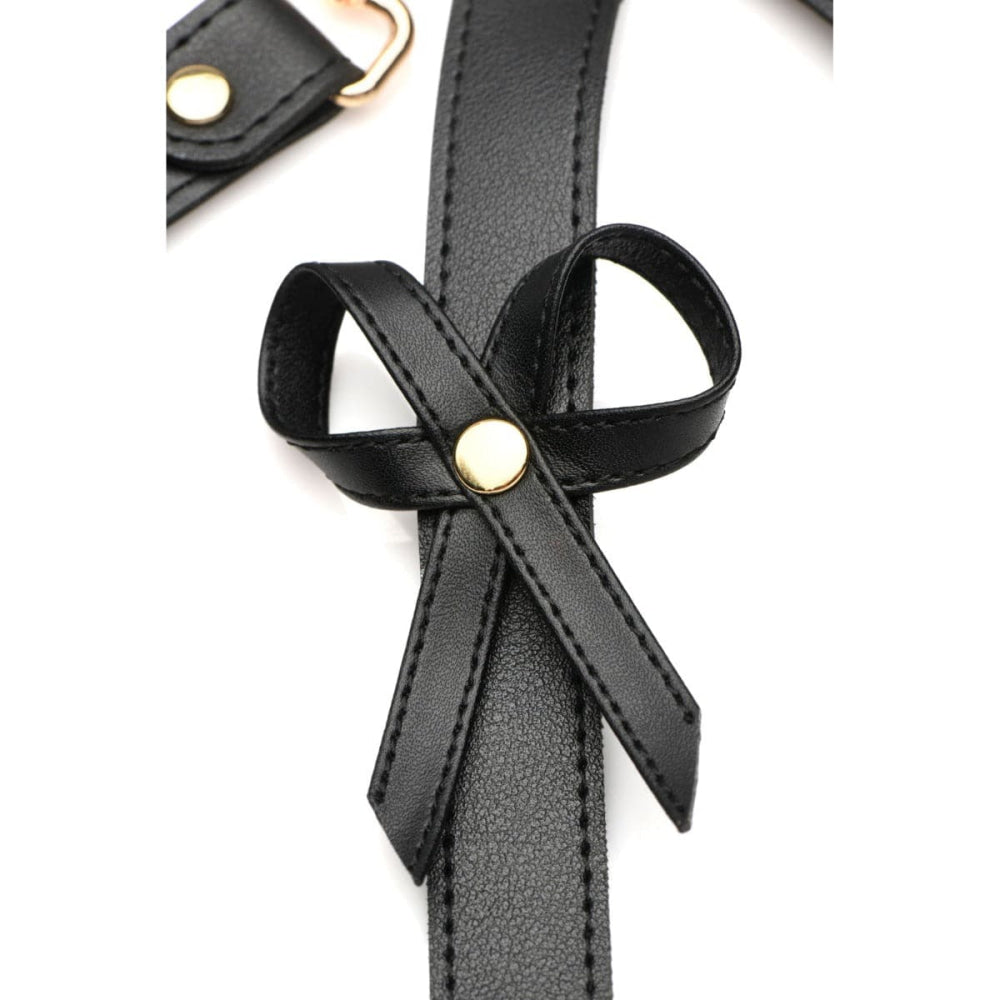 Black Bondage Harness w/ Bows XL/2XL