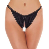 Black Crotchless Tanga - Save 25% - Fast Shipping - Sale United Kingdom Stoke-on-trent