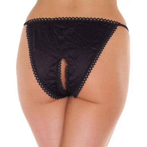 Black Crotchless Tanga - Save 25% - Fast Shipping - Sale United Kingdom Stoke-on-trent