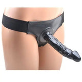 Black Hollow Strap on with Harness - Save 25% - on with - Fast Shipping - Dildo United Kingdom Stoke-on-trent