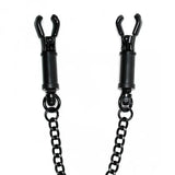 Black Metal Adjustable Nipple Clamps with Chain - Save 25% - with - Fast Shipping - Sale United Kingdom Stoke-on-trent