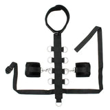 Black Padded Collar with Restraint Line and Cuffs - Save 30% - with and - Fast Shipping - Sale United Kingdom Stoke-on-trent