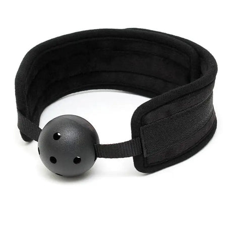 Black Padded Mouth Gag with Breathable Ball - Save 30% - with - Fast Shipping - Sale United Kingdom Stoke-on-trent