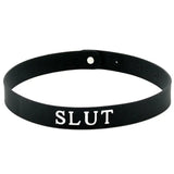 Black Silicone Slut Collar - Save 30% - Fast Shipping - Sale United Kingdom Stoke-on-trent