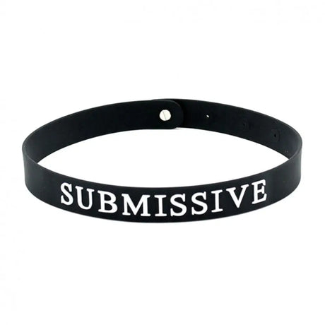 Black Silicone Submissive Collar - Save 30% - Fast Shipping - Sale United Kingdom Stoke-on-trent