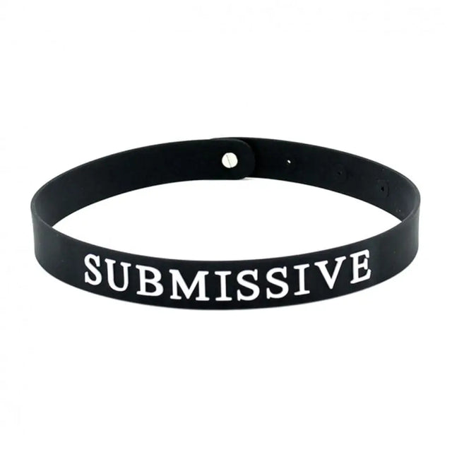 Black Silicone Submissive Collar - Save 30% - Fast Shipping - Sale United Kingdom Stoke-on-trent