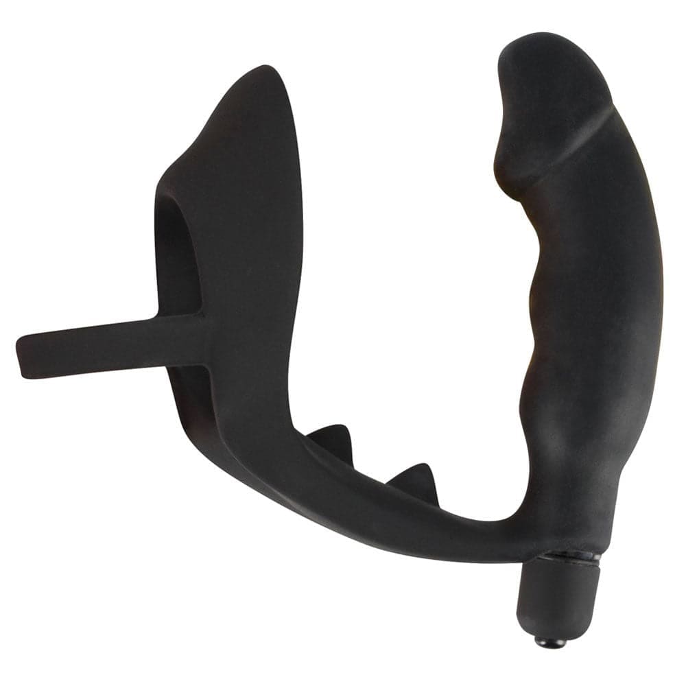 Black Velvets Cock Ring and Vibrating Anal Plug - Save 30% - Sale