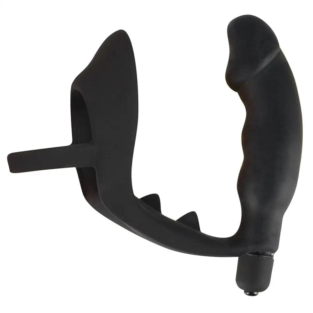 Black Velvets Cock Ring and Vibrating Anal Plug - Save 25% - and - Fast Shipping - Dildos United Kingdom Stoke-on-trent
