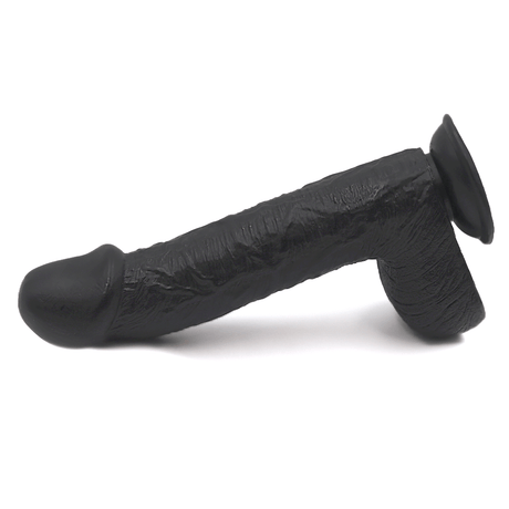 11.6 Inch Suction Cup Dildo Sex Toy Xl Black - Dildos - Save 20%