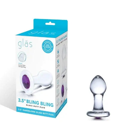 Bling Glass Butt Plug (3.5’’) - Sex Toys - Save 25% - Fast Shipping - Sale United Kingdom Stoke-on-trent