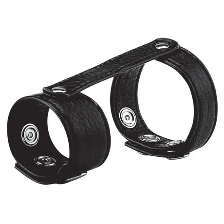 Blue Line Duo Snap Cock and Ball Ring Black - Sex Toys - Save 25% - and - Fast Shipping - Sale United Kingdom Stoke-on-trent