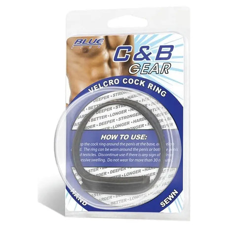 Blue Line Velcro Cock Ring Black - Sex Toys - Save 25% - Fast Shipping - Sale United Kingdom Stoke-on-trent