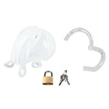 Blueline Full Restraint Silicone Cock and Balls Chastity Device 100% Coverage White - Save 15% - Sale United Kingdom Stoke-on-trent
