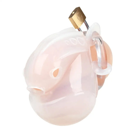 Blueline Full Restraint Silicone Cock and Balls Chastity Device 100% Coverage White - Save 15% - Sale United Kingdom Stoke-on-trent
