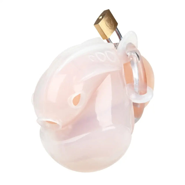 Blueline Full Restraint Silicone Cock and Balls Chastity Device 100% Coverage White - Save 15% - Sale United Kingdom Stoke-on-trent