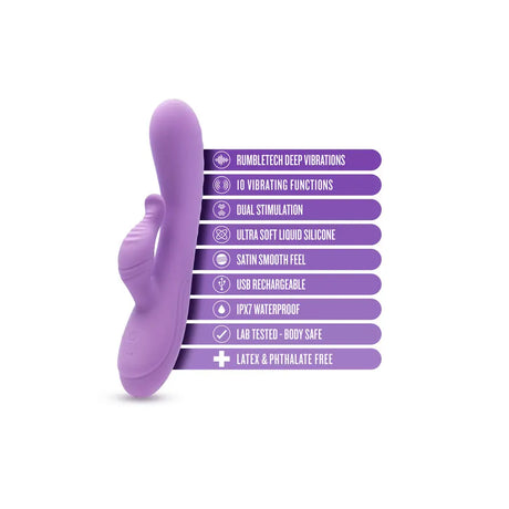 Blush Evelyn Powerful Dual Stimulator Vibe - Save 30% - Fast Shipping - Vibrator United Kingdom Stoke-on-trent