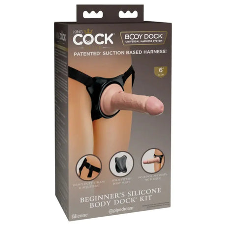 Body Dock King Cock Elite Beginner’s Silicone Strap on Kit - Save 15% - on - Sale United Kingdom Stoke-on-trent