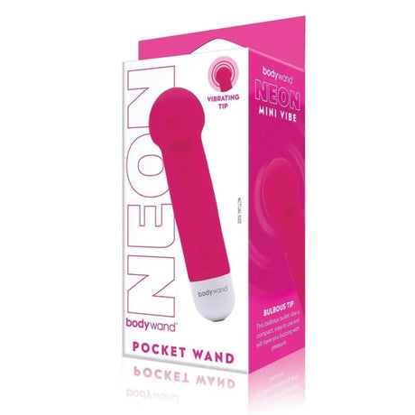 Bodywand Mini Pocket Wand - Neon Pink - Save 25% - Bodywand Mini Pocket Wand - Neon Pink - Fast Shipping - Vibrator United Kingdom