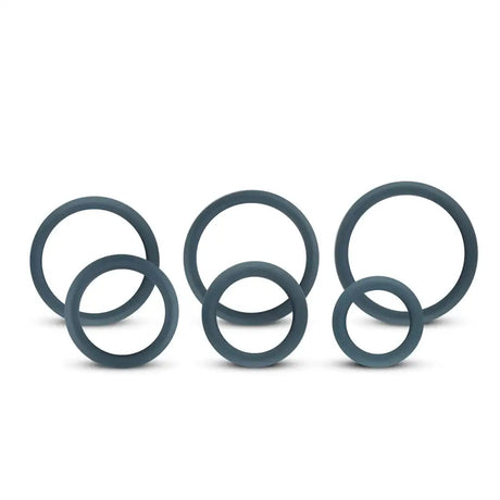 Boners 6-piece Cock Ring Set Grey - Sex Toys - Save 30% - 6-piece - Fast Shipping - Sale United Kingdom Stoke-on-trent