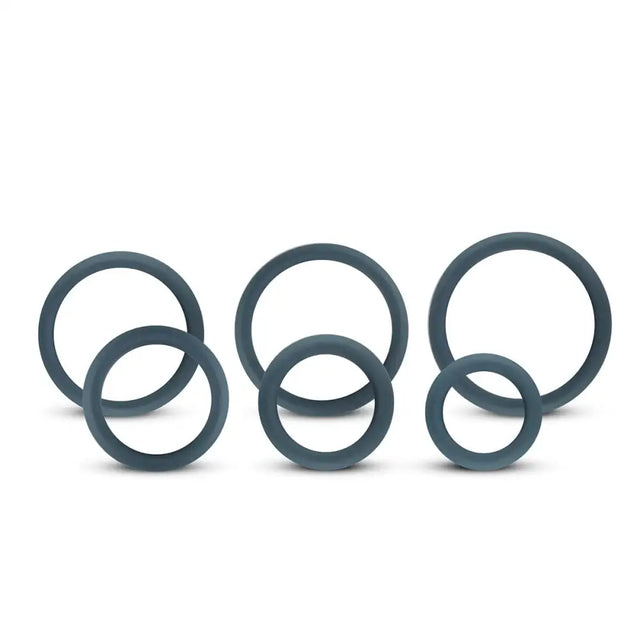 Boners 6-piece Cock Ring Set Grey - Sex Toys - Save 30% - 6-piece - Fast Shipping - Sale United Kingdom Stoke-on-trent