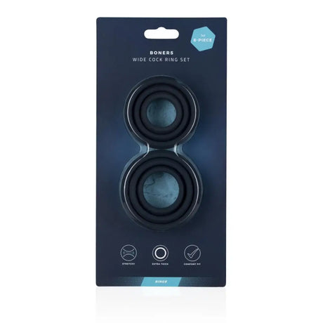 Boners 6-piece Cock Ring Set Grey - Sex Toys - Save 30% - 6-piece - Fast Shipping - Sale United Kingdom Stoke-on-trent