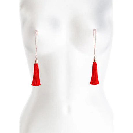Bound Nipple Clamps Red Tassel - Save 25% - Fast Shipping - Sale United Kingdom Stoke-on-trent