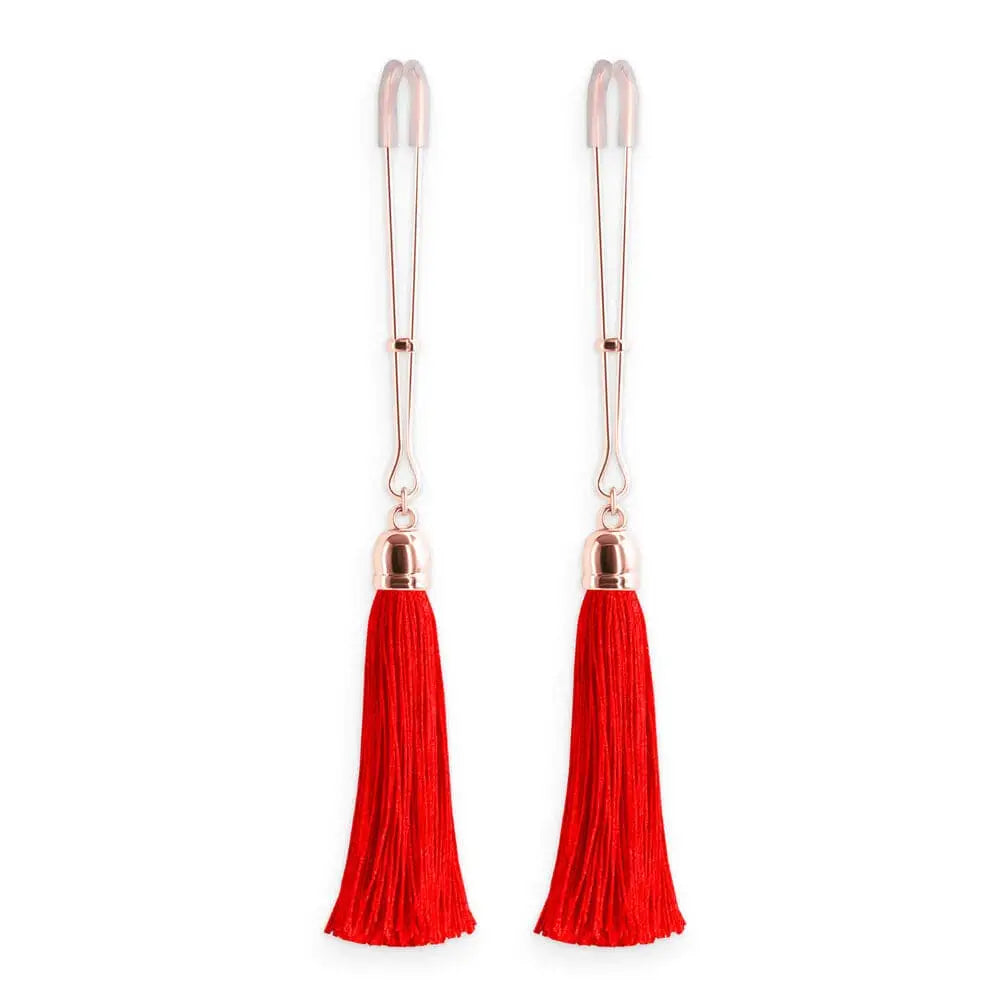 Bound Nipple Clamps Red Tassel - Save 25% - Fast Shipping - Sale United Kingdom Stoke-on-trent