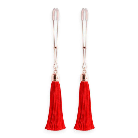 Bound Nipple Clamps Red Tassel - Save 25% - Fast Shipping - Sale United Kingdom Stoke-on-trent