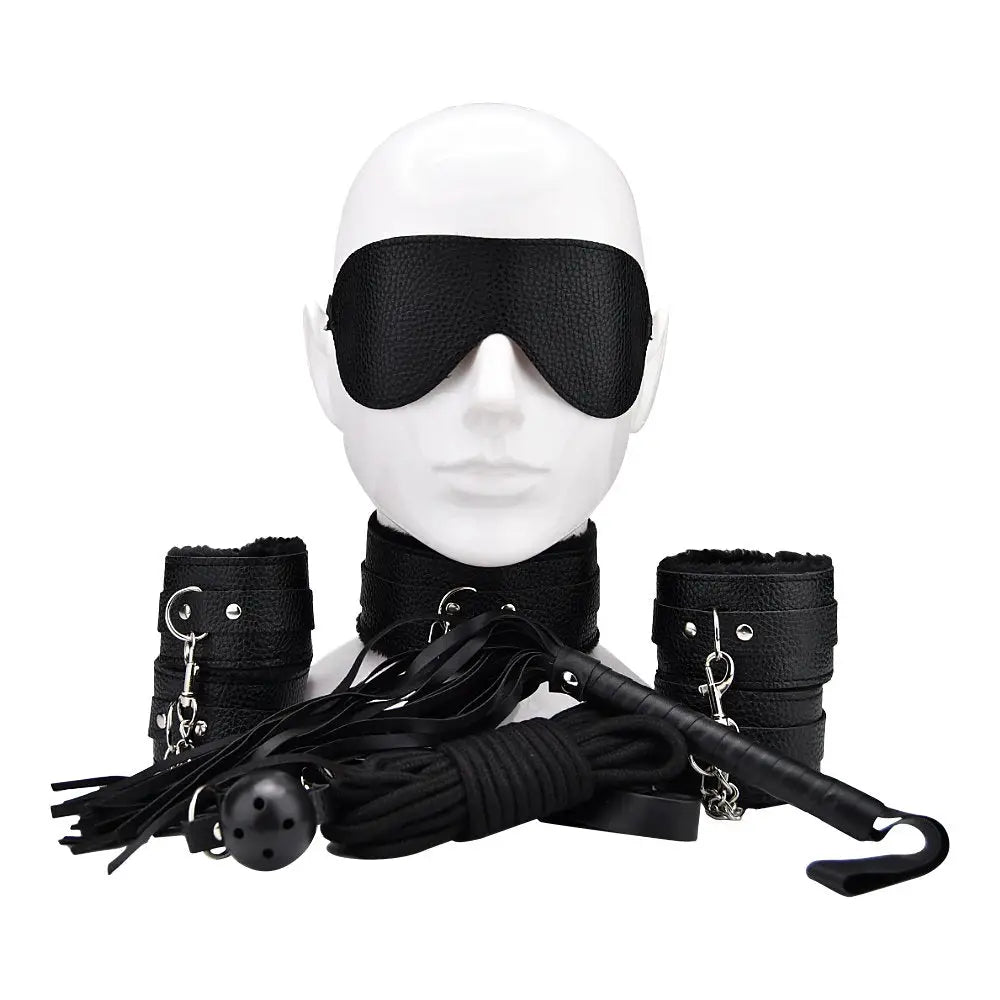 Bound to Play Beginner’s Bondage Kit Black (8 Piece) - Save 30% - Fast Shipping - Sale United Kingdom Stoke-on-trent