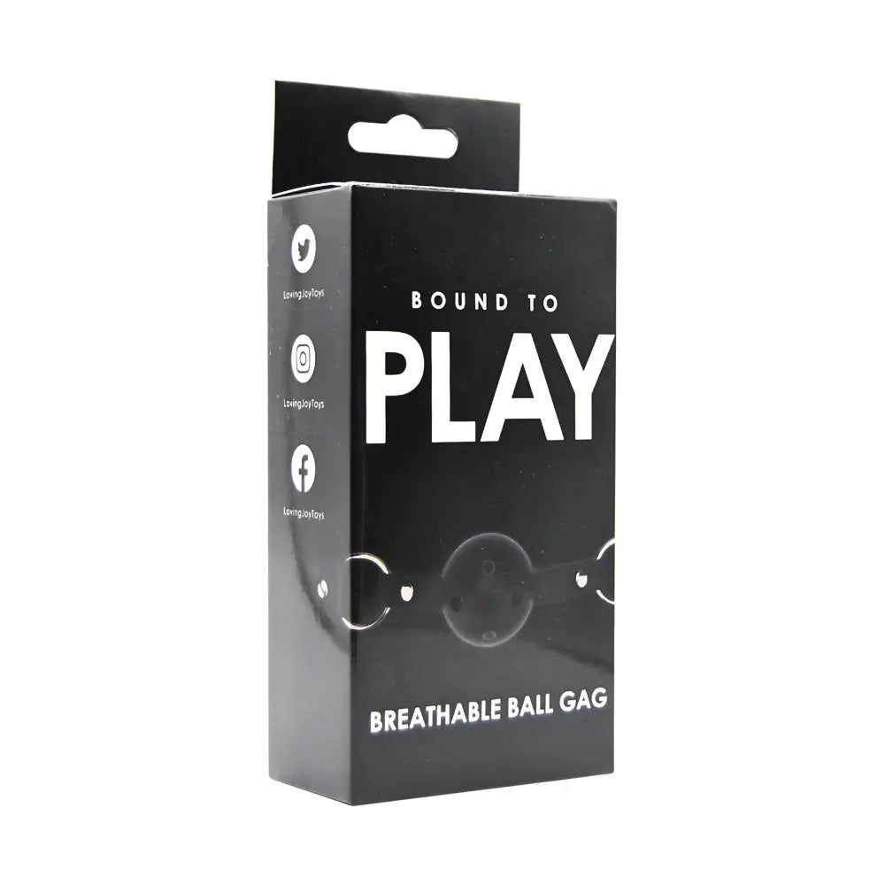 Bound to Play Breathable Ball Gag Black Fast Shipping Bondage & Fetish United Kingdom Stoke on Trent