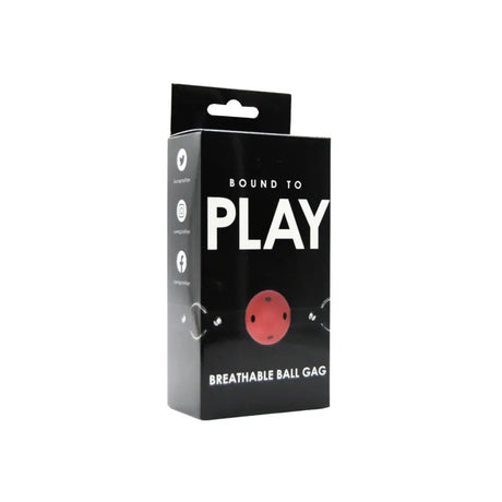 Bound to Play Breathable Ball Gag Red Fast Shipping Bondage & Fetish United Kingdom Stoke on Trent