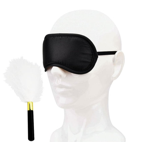 Bound to Play. Eye Mask and Feather Tickler Play Kit - Blindfolds - Save 20% - Sale