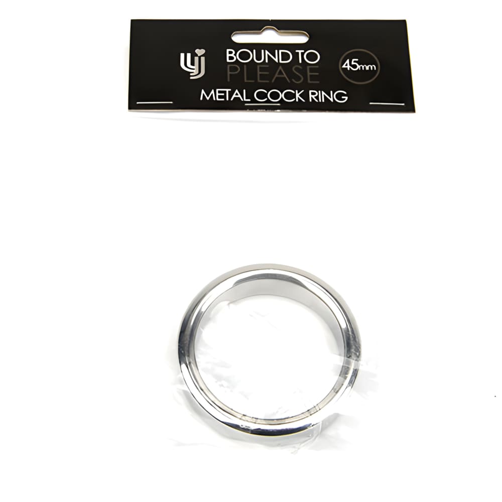 Bound to Please Metal Cock and Ball Ring - 45mm - Rings - Save 20% - Sale