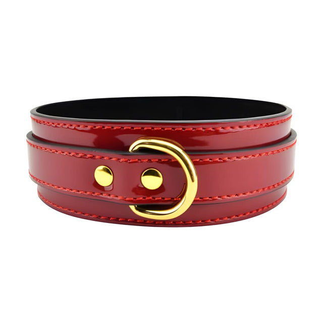 Bound to Please Red Bondage Collar - Collars - Save 20% - Sale