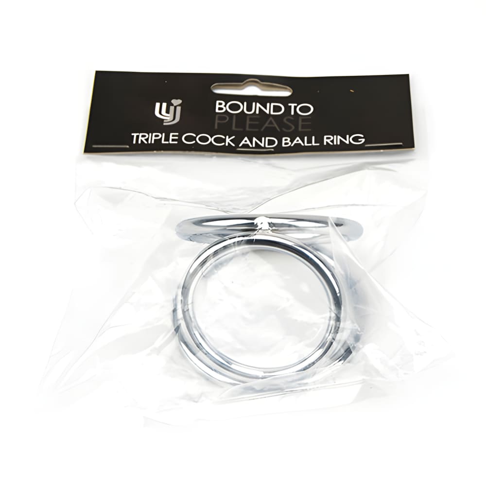 Bound to Please Triple Cock and Ball Ring - Rings - Save 25% - Sale