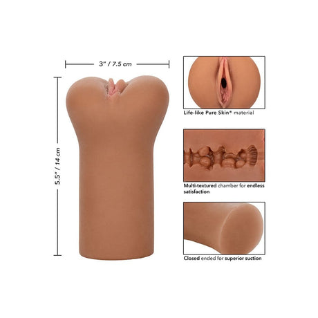 Boundless Vulva Masturbator Flesh Brown - Save 25% - Sale