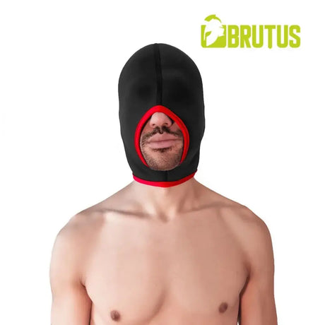 Brutus Blind Neoprene Face Fucker Hood Black Red - Save 10% - Fast Shipping - Sale United Kingdom Stoke-on-trent
