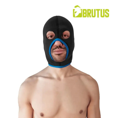 Brutus Neoprene Face Fucker Hood Black Blue - Save 10% - Fast Shipping - Sale United Kingdom Stoke-on-trent