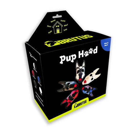 Brutus Vegan Pup Hood Black Blue - Save 5% - Fast Shipping - Sale United Kingdom Stoke-on-trent