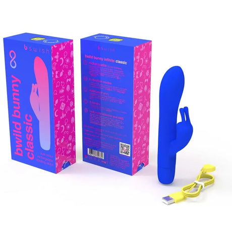 Bswish Bwild Classic Bunny Blue - Save 30% - Bswish - Fast Shipping - Vibrator United Kingdom Stoke-on-trent