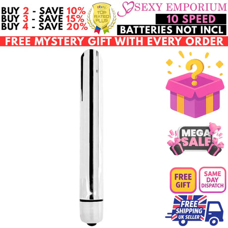 Bullet Vibrator Sex Toy Women Clitoral G-spot Stimulator 1-10 Speed/mode Dildo - G-spot - Original Sexy Emporium United Kingdom