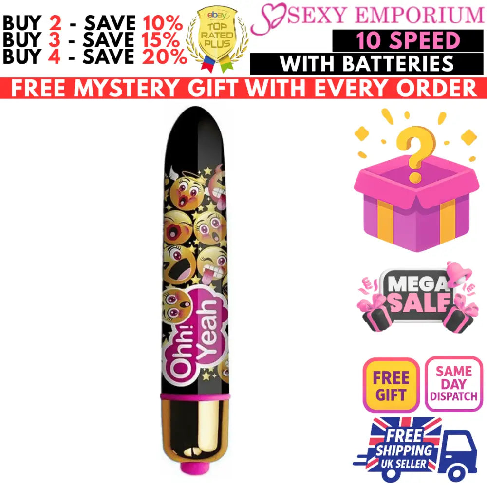 Bullet Vibrator Sex Toy Women Clitoral G-spot Stimulator 1-10 Speed/mode Dildo - G-spot - Original Sexy Emporium United Kingdom