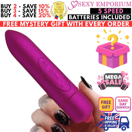 Bullet Vibrator Sex Toy Women Clitoral G-spot Stimulator 1-10 Speed/mode Dildo - G-spot - Original Sexy Emporium United Kingdom