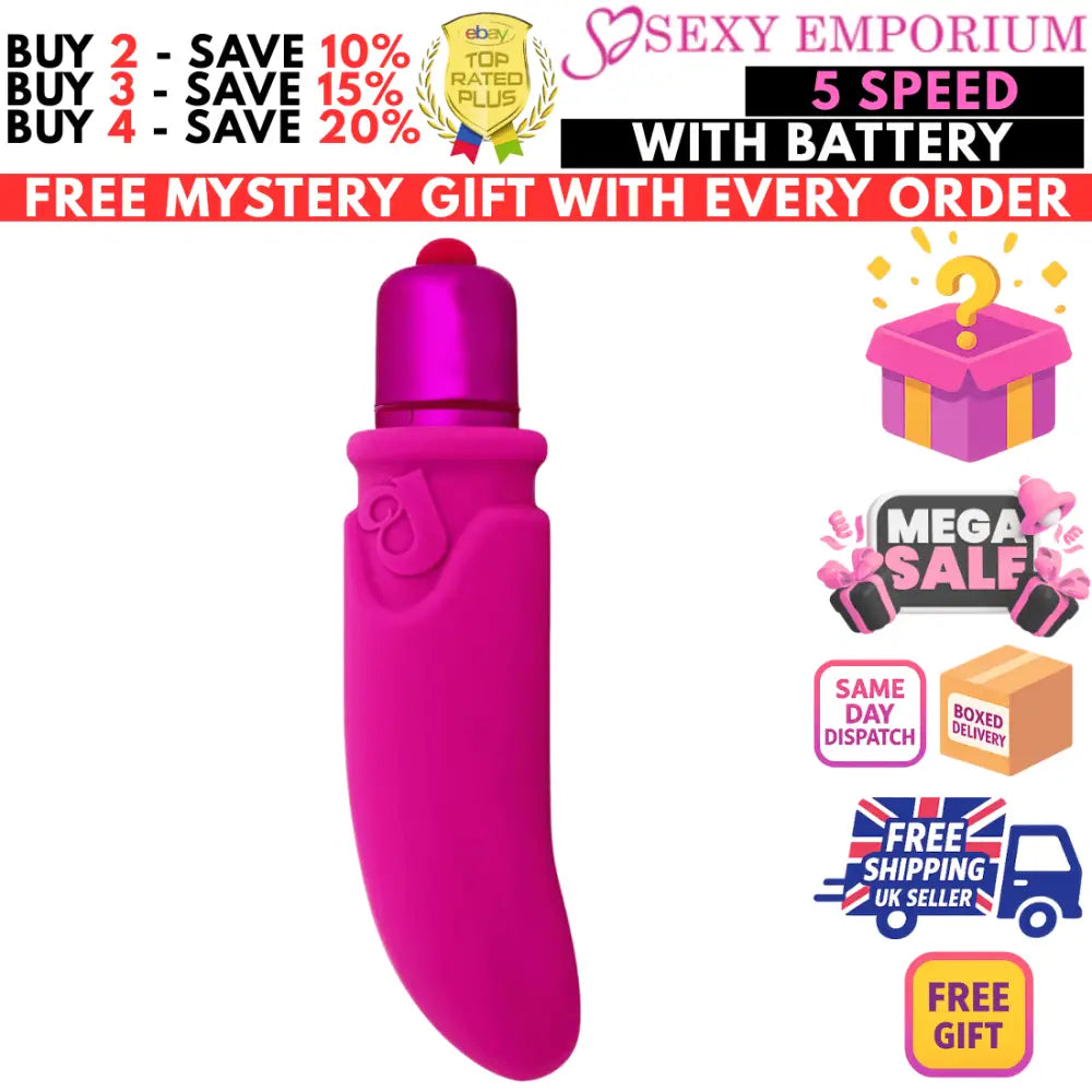 Bullet Vibrator Sex Toy Women Clitoral G-spot Stimulator 1-10 Speed/mode Dildo - G-spot - Original Sexy Emporium United Kingdom