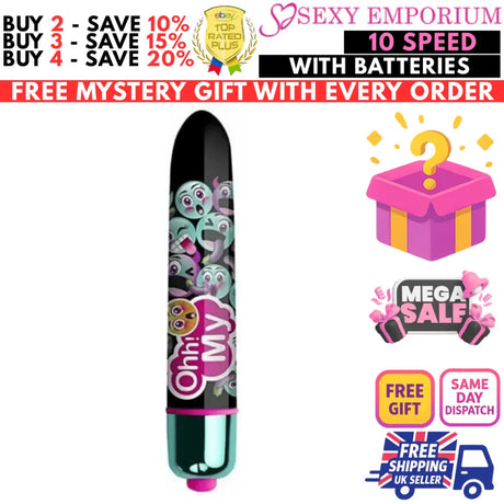 Bullet Vibrator Sex Toy Women Clitoral G-spot Stimulator 1-10 Speed/mode Dildo - G-spot - Original Sexy Emporium United Kingdom