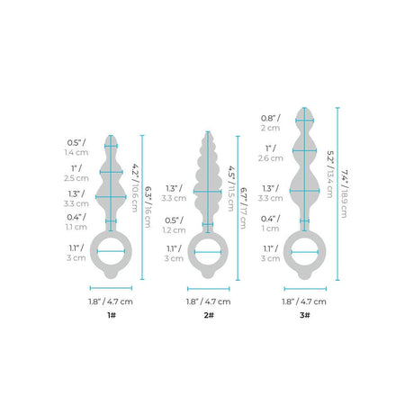 Bvibe Beaded Butties Bundle - Save 25% - Anal Dildos
