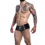 C4m Booty Shorts Black Leatherette Large - Men’s Sexy Underwear - Save 25% - C4m - Fast Shipping - Sale United Kingdom Stoke-on-trent