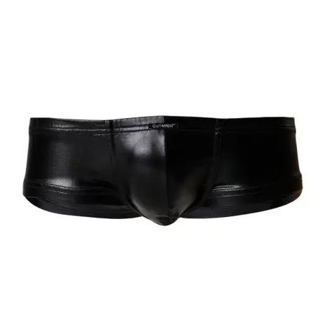 C4m Booty Shorts Black Leatherette Large - Men’s Sexy Underwear - Save 25% - C4m - Fast Shipping - Sale United Kingdom Stoke-on-trent